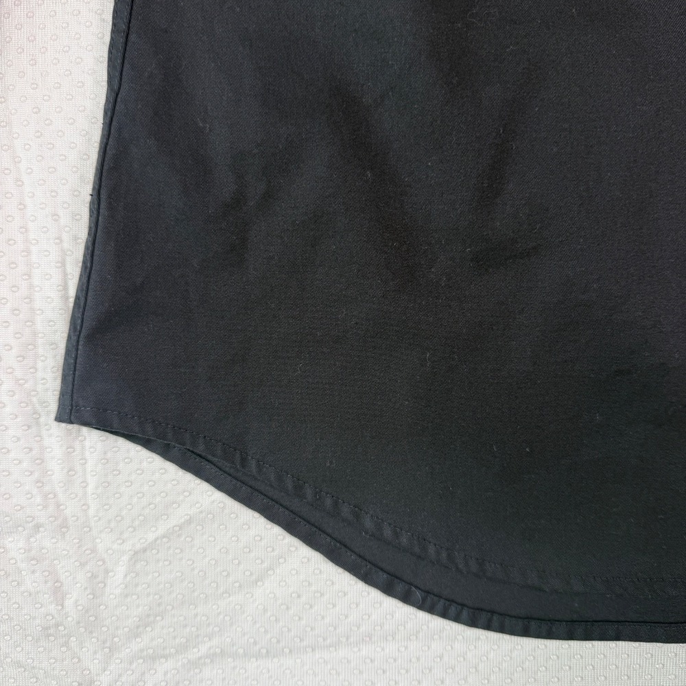 LE 3NO Black Button Down Shirt Womens XS Long Sleeve Collared Cotton Blend Top - Picture 11 of 14